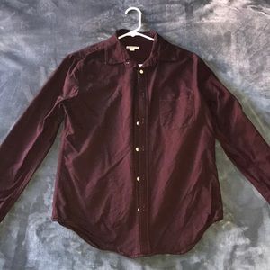 burgundy/maroon button up